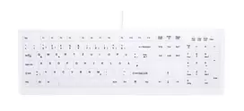 Contour Design Active Key AK-C8100 klaviatūra Biuras Radijo dažnio belaidė Vokiečių Balta