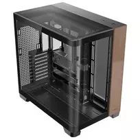 Antec C8 Curve Wood „Full Tower“ Juoda, Permatomas, Medis