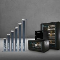 Extralink LITE 12U 530X400 WALL-MOUNTED RACKMOUNT CABINET BLACK Freestand/Wall/Floor mounted rack