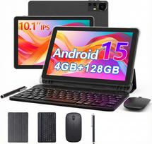 Extralink Tablet CP31 4GB RAM+128GB Czarny | Tablet | Android 15, 2Mpx+8Mpx, 6000mAh, 1280x800px, klawiatura, mysz, rysik