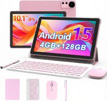 Extralink Tablet CP31 4GB RAM+128GB Różowy | Tablet | Android 15, 2Mpx+8Mpx, 6000mAh, 1280x800px, klawiatura, mysz, rysik