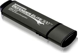 No Name iStorage Kanguru Defender Elite300, 128GB USB flash drive USB Type-A 3.2 Gen 1 (3.1 Gen 1) Black, Grey
