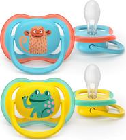 Philips Avent - Ultra air soother, 18m+, yellow/blue