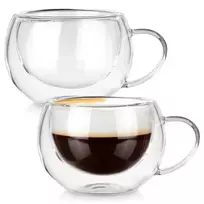 Dvigubos sienelės stiklinės Vilde 280 ml, 2 vnt.