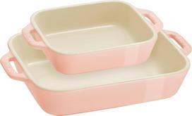 Staub COOKING Zestaw 2 półmisków prostokątnych, jasnoróżowy
