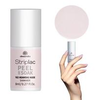 Alessandro Gelinis nagų lakas Alessandro Striplac Peel Or Soak 8ml 8ml, 102 Heavens Nude - Shimmer
