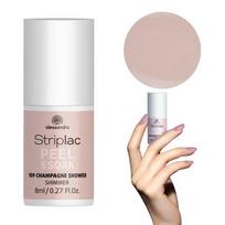 Alessandro Gelinis nagų lakas Alessandro Striplac Peel Or Soak 8ml 8ml, 109 Champagne Shower - Shimmer