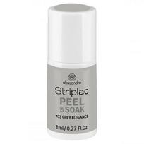 Alessandro Gelinis nagų lakas Alessandro Striplac Peel Or Soak 8ml 8ml, 153 Grey Elegance