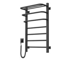 Elektrinis rankšluosčių džiovintuvas su termostatu FORTIS 155 W 80 x 48 cm, juodas, kairinis