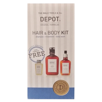 Set Depot: 100 Hair Cleansing No. 103 Pro-Vitamin B5 Hair Shampoo For Hydration, 250 ml + 200 Hair Treatments No. 202 Botanical Complex Hair Leave-In Conditioner For Hydration, 100 ml + 600 Body Solutions No. 601 Botanical Complex Cleansing Classic Cologn