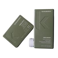 Set Kevin Murphy: Maxi Wash Hair Shampoo For Hydration, 250 ml + Free Hold Lanolin Wax Hair Styling Wax For Styling Medium Hold, 100 g