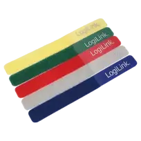 Cable Strap, 180*20mm, 5pcs, 5 colors Logilink