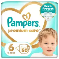 Pampers Premium Care Tape Sauskelnės, 6 Dydis, 50 vnt.