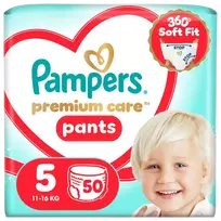 Pampers Premium Care Sauskelnės-Kelnaitės, 5 Dydžio, 50 vnt.