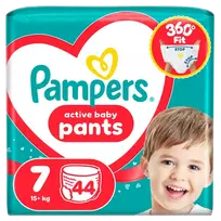 Pampers Active Baby Pants Sauskelnės, 7 Dydis, 44 vnt.