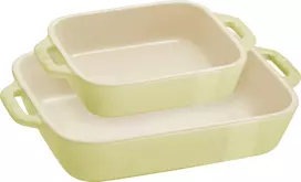 STAUB COOKING 2 stačiakampių dubenėlių rinkinys, šviesiai žalia
