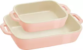 STAUB COOKING 2 stačiakampių dubenėlių rinkinys, šviesiai rožinis