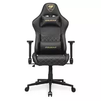 COUGAR CGR-AO2-GLB Universali kompiuterinių žaidimų kėdė Paminkštinta sėdynė Juoda, Auksas