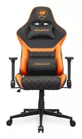 COUGAR CGR-A2F Universali kompiuterinių žaidimų kėdė Minkšta apmušta sėdynė Juoda, Oranžinė