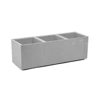 FLOWERPOT PLASTIC KARO 90X30X30CM GREY