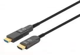 Manhattan 355544 HDMI kabelis 70 m HDMI A tipo (standartinis) HDMI D tipo (Mikro) Juoda