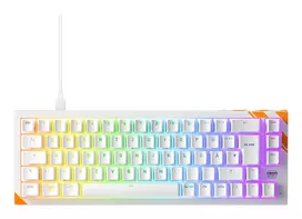 CHERRY K5 PRO TMR COMPACT klaviatūra Žaidimams USB QWERTZ Vokiečių Oranžinė, Balta