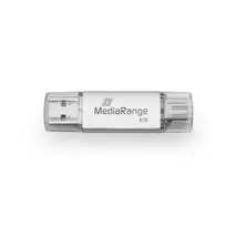 MediaRange MR941-1 USB atmintukas 1 TB USB Type-A / USB Type-C 3.2 Gen 1 (3.1 Gen 1) Sidabras