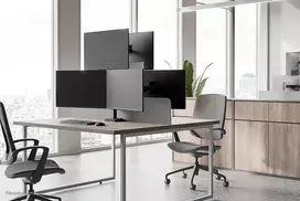 Neomounts DS60-600BL2-1 monitoriaus laikiklis arba stovas 81,3 cm (32") Stalas Juoda