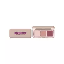 POPPY HEAD_Just Enough Everyday Matte Eyeshadow Palette – matinių akių šešėlių paletė 01 Mauve On 4,8 g