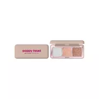 POPPY HEAD_Just Enough Everyday Glow Eyeshadow Palette – blizgių akių šešėlių paletė, 4,8 g