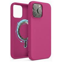Dėklas "TM MagSafe Silicone" skirtas iPhone 16 / Fuchsia /