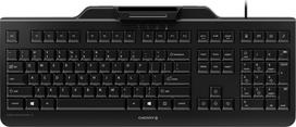 Cherry Secure Board 1.0 Keyboard with Smart Card Reader USB, Black | JK-A0400DE-2 | 4025112090127