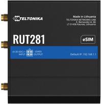 Maršrutizatorius Teltonika Teltonika RUT281 - LTE Cat4 maršrutizatorius - eSIM WiFi Dual Ethernet global 150/50Mbps | RUT281000000 | 4779051845521