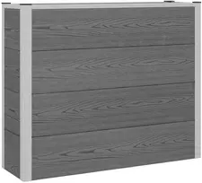 Paaukštinta sodo lova Pilka 100 x 30 x 82 cm WPC ir aliuminis