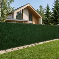 Dirbtinė tvora Tamsiai žalia 1 x 6 m PVC ir Plienas