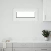 Požeminio lango RISOR 80 x 40 cm PVC ir stiklas Antracito