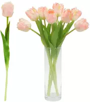 Saska Garden ROŽINĖ TULPĖ 38CM KAIP GYVA PAVASARINĖ DEKORACIJA 1075235