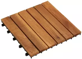 Terasinė Plytelė 30 pcs Ruda 30 x 30 cm Akacijos kietasis medis