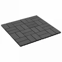 Terasinė Plytelė 22 pcs Juoda 30 x 30 cm MPK