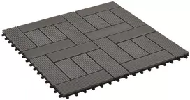 Terasinė Plytelė 22 pcs Tamsiai rudas 30 x 30 cm MPK