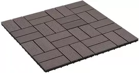 Terasinė Plytelė 22 pcs Tamsiai rudas 30 x 30 cm MPK