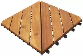 Terasinė Plytelė 20 pcs Ruda 30 x 30 cm Akacijos kietasis medis