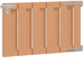 Sodo vartai 100 x 60 cm WPC ir aliuminis Ruda