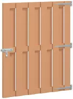 Sodo vartai 100 x 112 cm WPC ir aliuminis Ruda