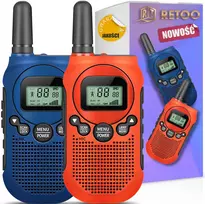 RTO Walkie talkie 2x krótkofalówka baofeng łoki toki duży zasięg pmr vox latarka - dr291