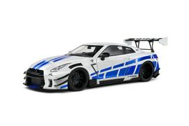 Diecast Modelis Solido S1805816 Nissan Gt-R (R35) Liberty Walk 2.0 White And Blue 2024 1/18