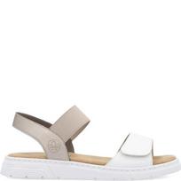RIEKER Basutės moterims, Balta, SANDALS