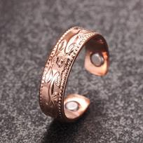 Varinis magnetinis reguliuojamas žiedas moterims, Rose Golden