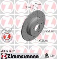 ZIMMERMANN Stabdžių diskas SPORT BRAKE DISC Z 400.1437.52