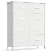 Komoda 76.7x30x95.2 cm Balta Plienas MDF Audinys Saugykla